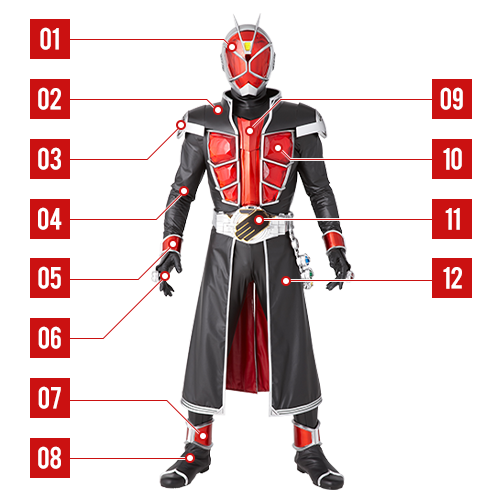 仮面ライダーウィザード フレイムスタイル | 仮面ライダー図鑑 | 東映