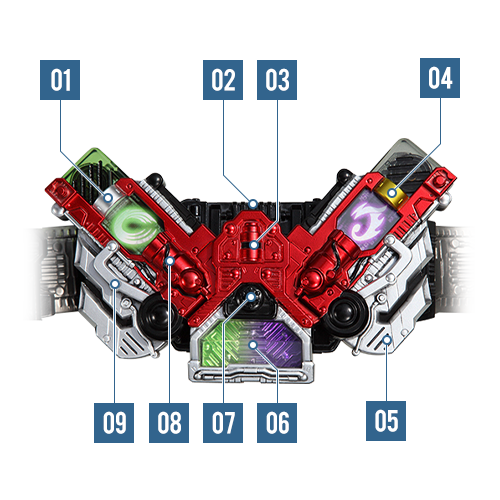 仮面ライダーW　ダブルドライバーなど