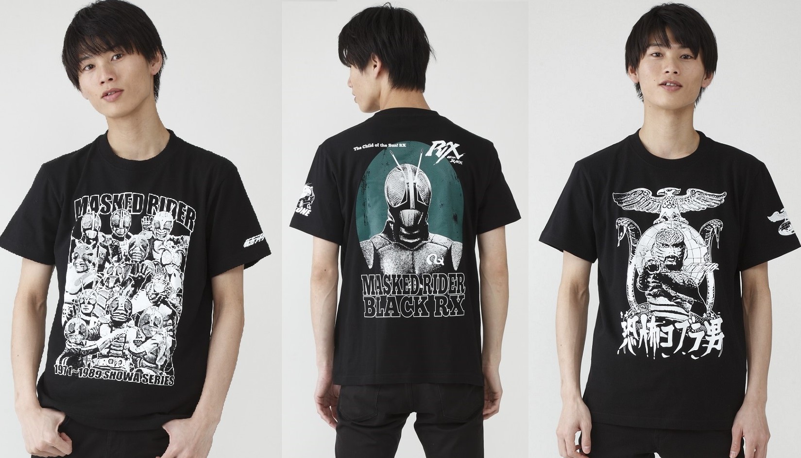 仮面ライダー ショッカー改造Tシャツ 黒 メンズL S.H.Figuarts（真骨彫