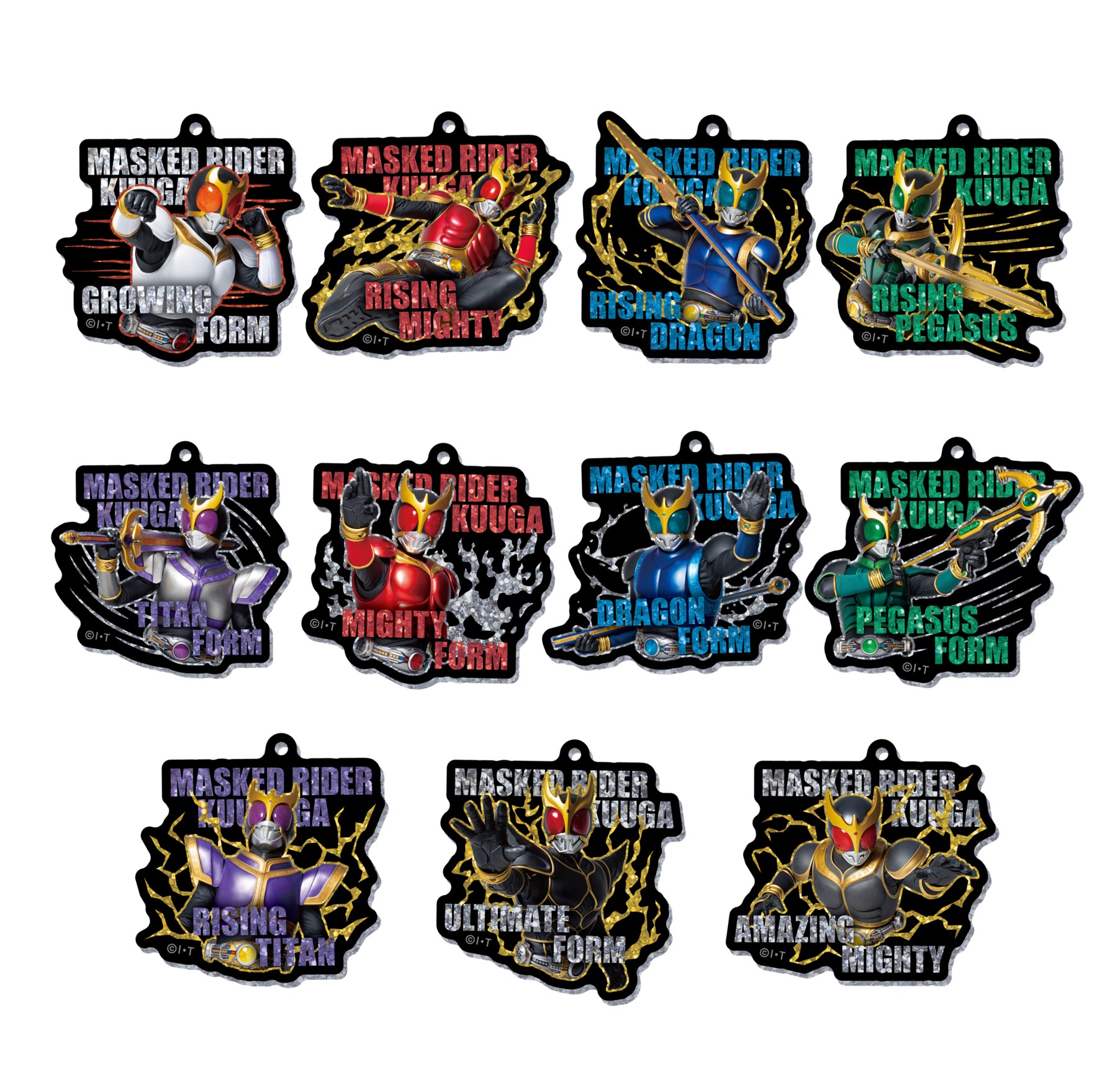 超クウガ展 アクリルキーホルダー　全11種コンプセット 超クウガ展 アクリルキーホルダー 全11種コンプセット 仮面ライダー